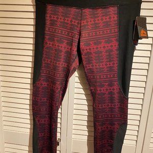 RBX XL Black/Deep Red Tights